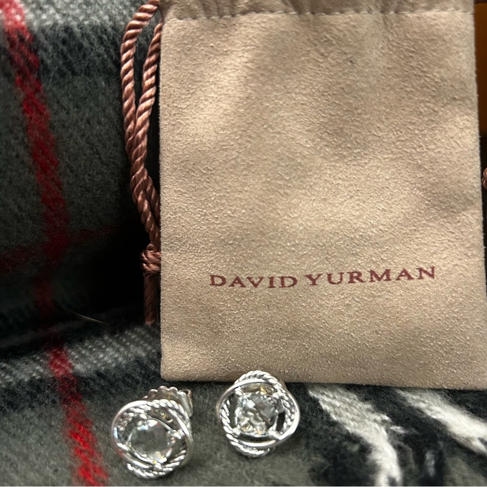 David Yurman Infnity 7mm Prasiolite with DY Pouch